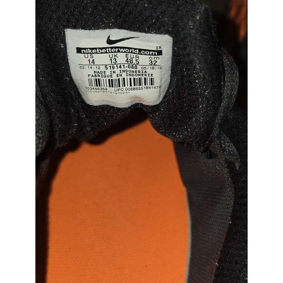 Nike Air Max Mens Black And Orange Size 14 main image 5